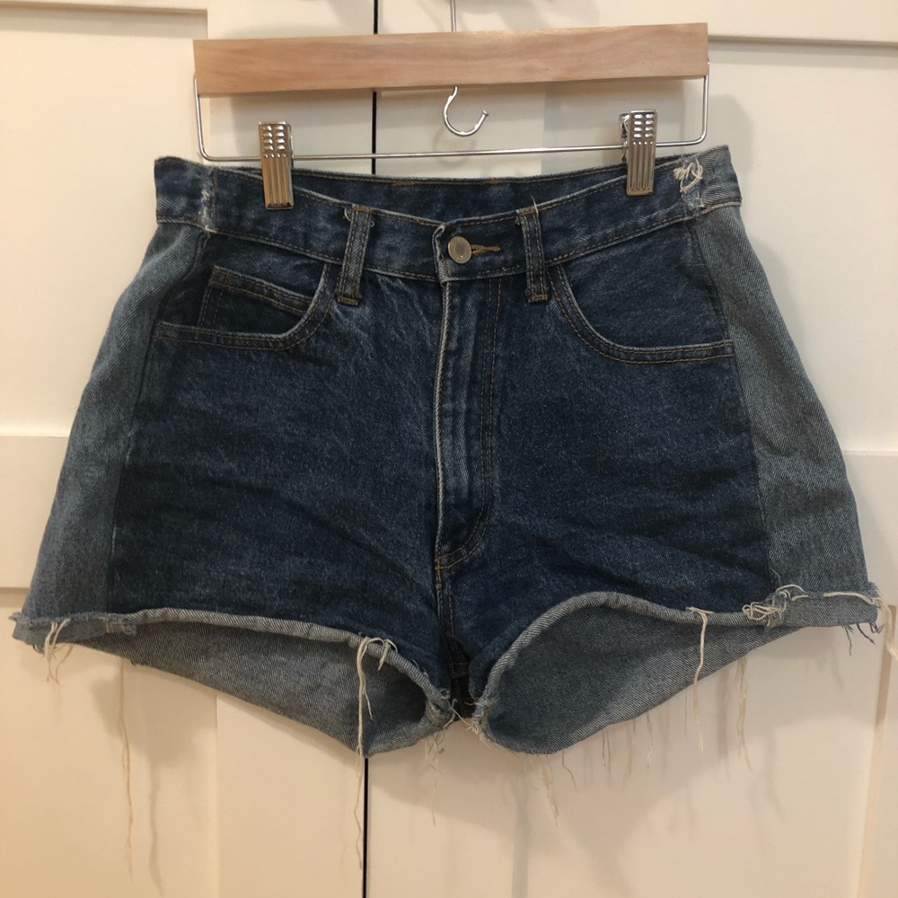 John Galt cutoff denim shorts